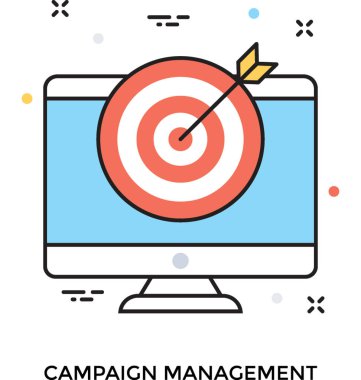 Kampanya Yönetimi vektör simgesi 