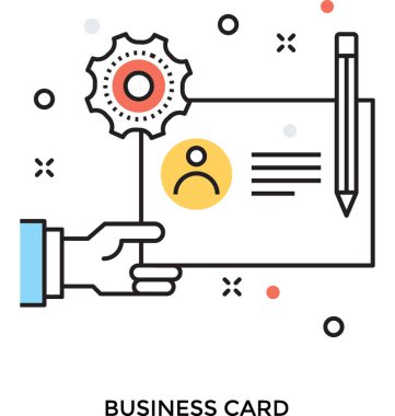 iş kartı vektör simgesi 