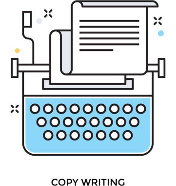 Türü yazar vektör simgesi