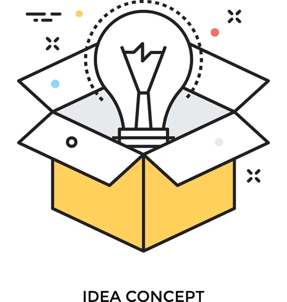 Idea Koncepcji Wektor Ikona — Wektor stockowy