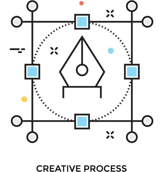 Креативний Процес Векторна Піктограма — стоковий вектор