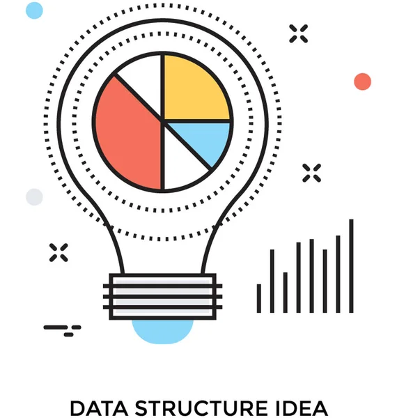 Dane Struktura Wektor Ikona — Wektor stockowy