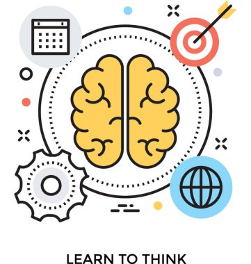 Beyin fırtınası vektör simgesi