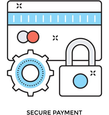 Güvenli Ödeme vektör simgesi