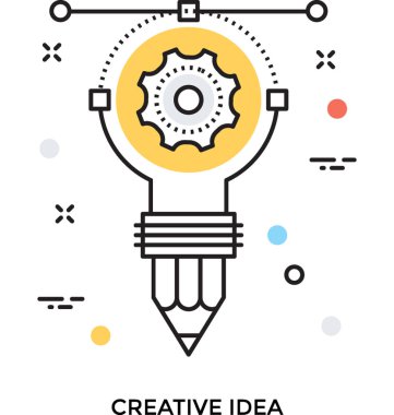 yaratıcı fikir vektör simgesi