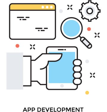 App geliştirme vektör simgesi