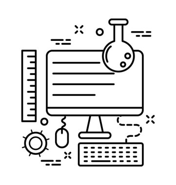 Ağ düz vektör simgesi