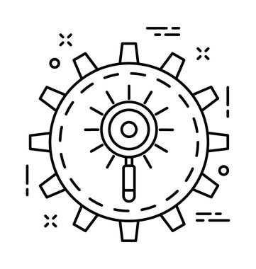 seo satır vektör simgesi 