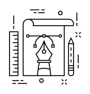 Düz vektör simge hazırlanması 