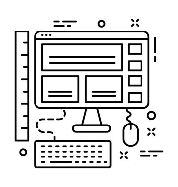 grafik tasarım vektörü simgesi 