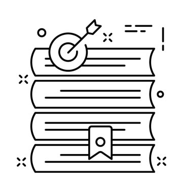 Kitap vektör simge satır 