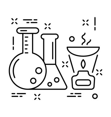 Şişesi çizgi vektör simgesi