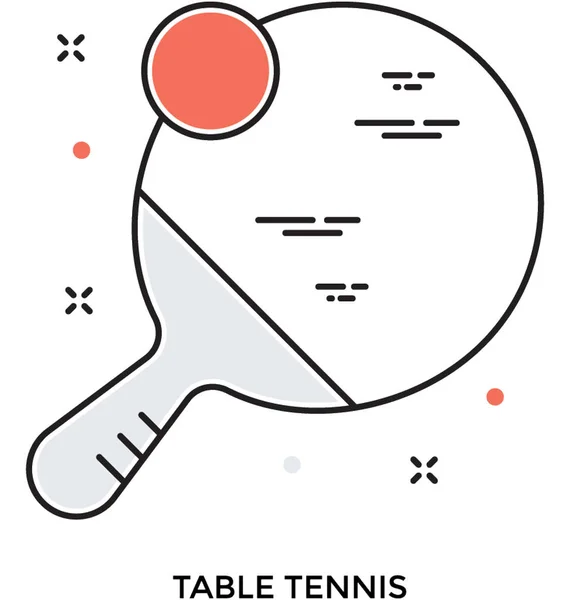 Icône Vectorielle Tennis Table — Image vectorielle
