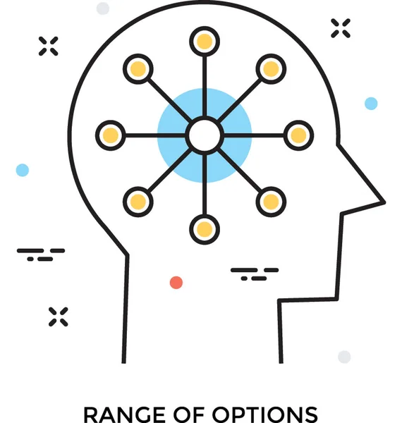 Reihe Von Optionen Vektor Symbol — Stockvektor