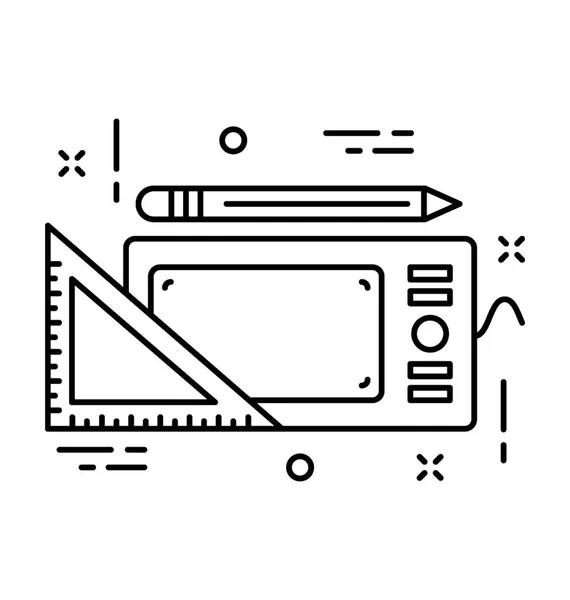 Meting Lijn Vector Icon — Stockvector