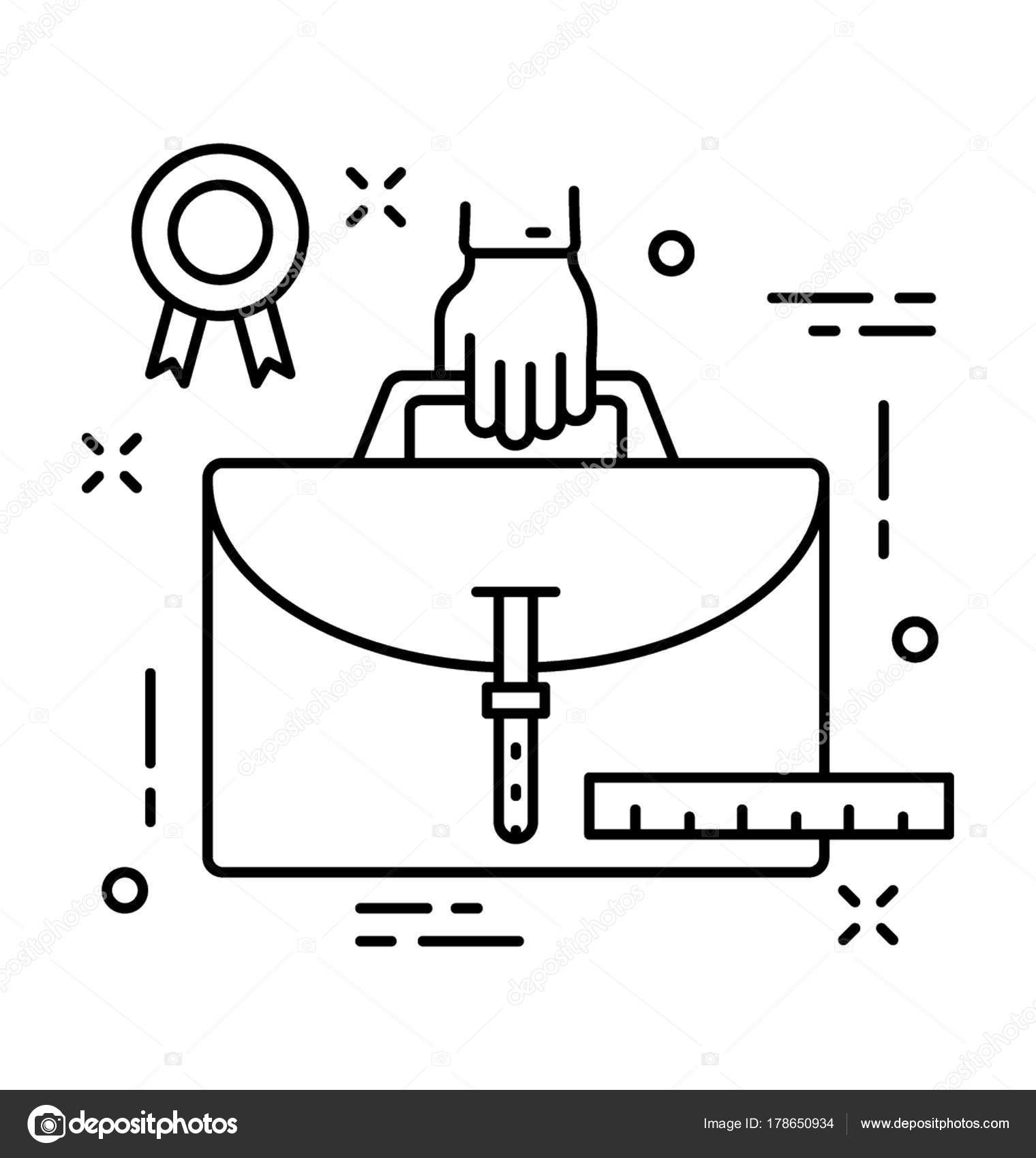 ポートフォリオの行ベクトルのアイコン ストックベクター C Creativestall