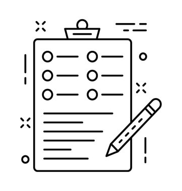 Liste vektör simgesini kontrol et 