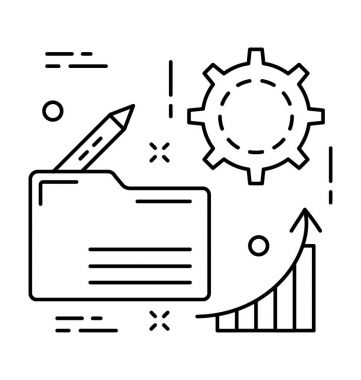 Geliştirme satırı vektör simgesi