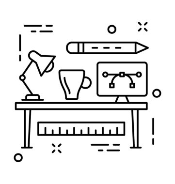 Grafik tasarım vektör simgesi