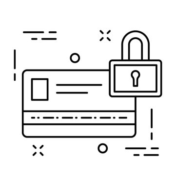 Kart koruma vektör simgesi