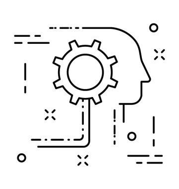 Beyin fırtınası vektör simgesi