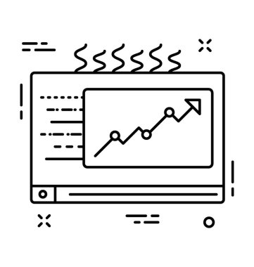 Grafik ekran vektör simgesi