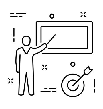 Ders satırı vektör simgesi