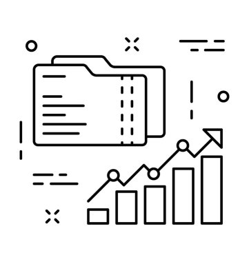 Veri Analytics vektör simgesi