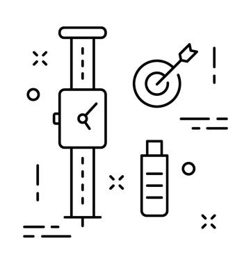 Teknik satırı vektör simgesi