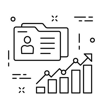 Veri Analytics vektör simgesi