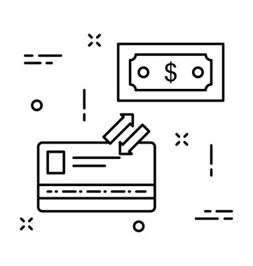 Hareket satırı vektör simgesi