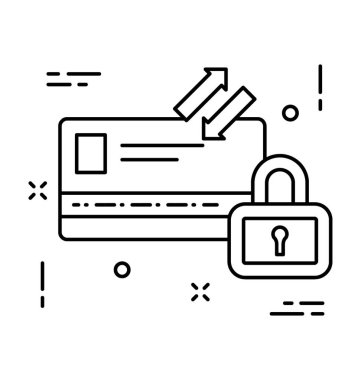 Vektör simge bankacılık güvenli