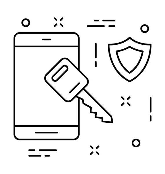 Mobile Access Vector Icon — Stock Vector