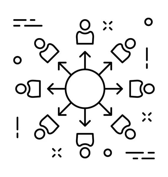 Векторная Икона Аффилированного Маркетинга — стоковый вектор