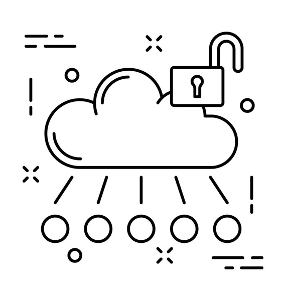 Icône Vectorielle Cloud Computing — Image vectorielle