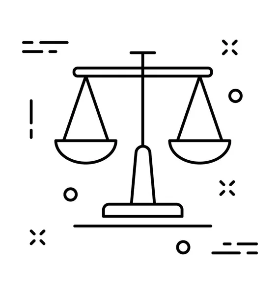 Balance Scale Vector Icon — Stock Vector