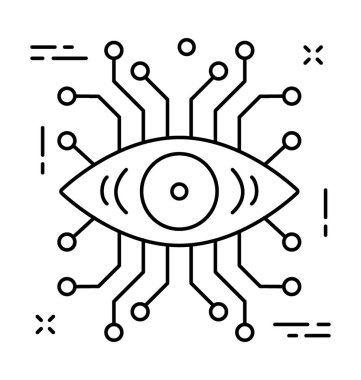 İzleme satırı vektör simgesi