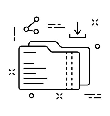 dizin satırı vektör simgesi