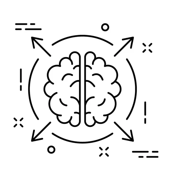 Векторная Икона Мозгового Штурма — стоковый вектор