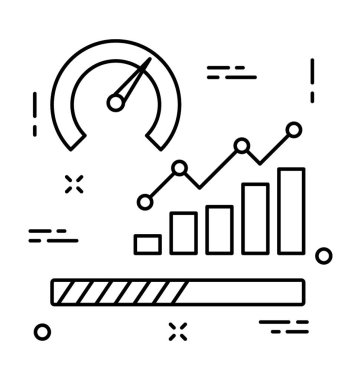 SEO performans vektör simgesi