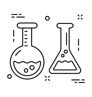 Şişesi çizgi vektör simgesi