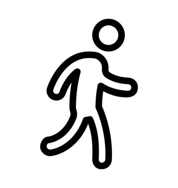 Runner çizgi vektör simgesi