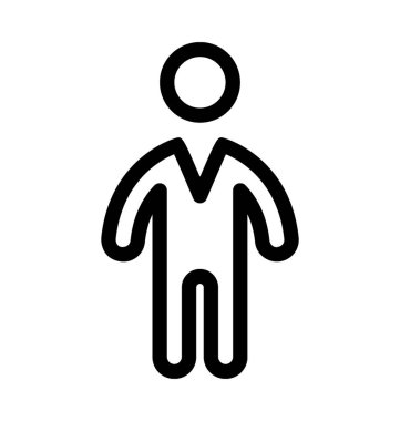 İşadamı satırı vektör simgesi