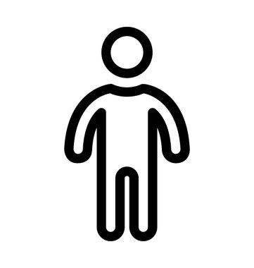 Adam satırı vektör simgesi