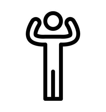 Egzersiz satırı vektör simgesi 