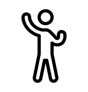 Egzersiz satırı vektör simgesi 