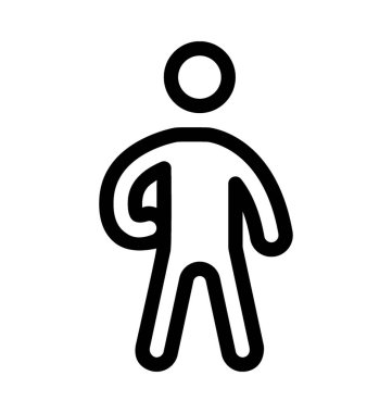 Egzersiz satırı vektör simgesi 