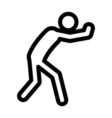 Egzersiz satırı vektör simgesi 