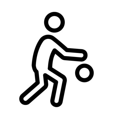 Futbol oyuncusu vektör simgesi 