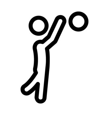  Basketbol oyuncu vektör simgesi 